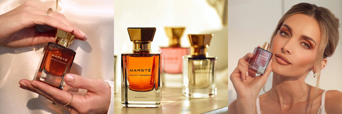 House of Marsté Une Nuit Parisienne and Montmartre Midi eau de parfum bottles